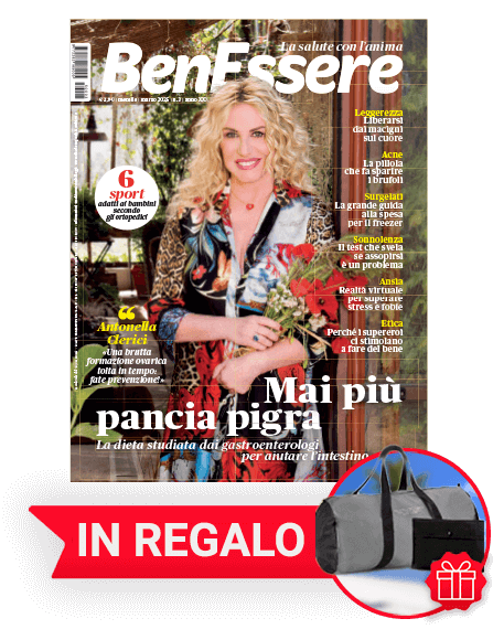 BENESSERE Medicina, alimentazione, psicologia. Un mensile per sentirsi in armonia con sé stessi e in buona salute, per un benessere a 360 gradi. IN REGALO CON IL TUO ABBONAMENTO, IL KIT BENESSERE COSE DELLA NATURA